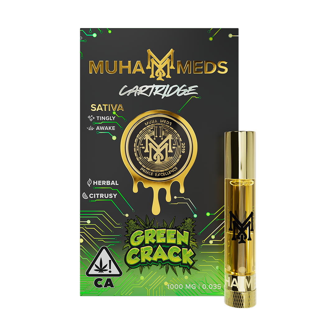 Muha Meds 1G 510 Cartridge Green Crack