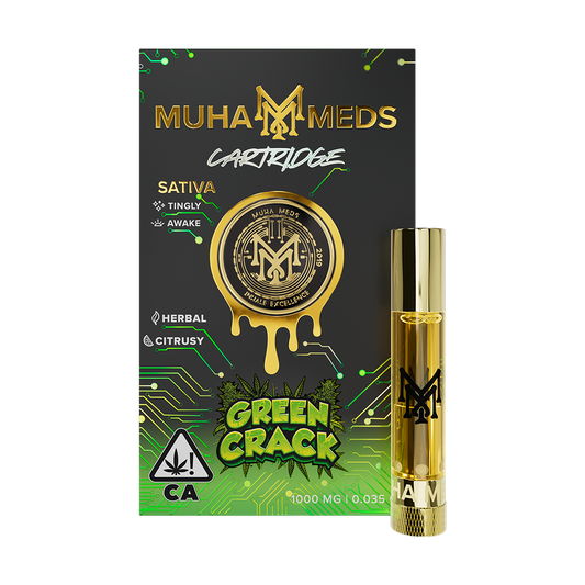 Muha Meds 1G 510 Cartridge Green Crack